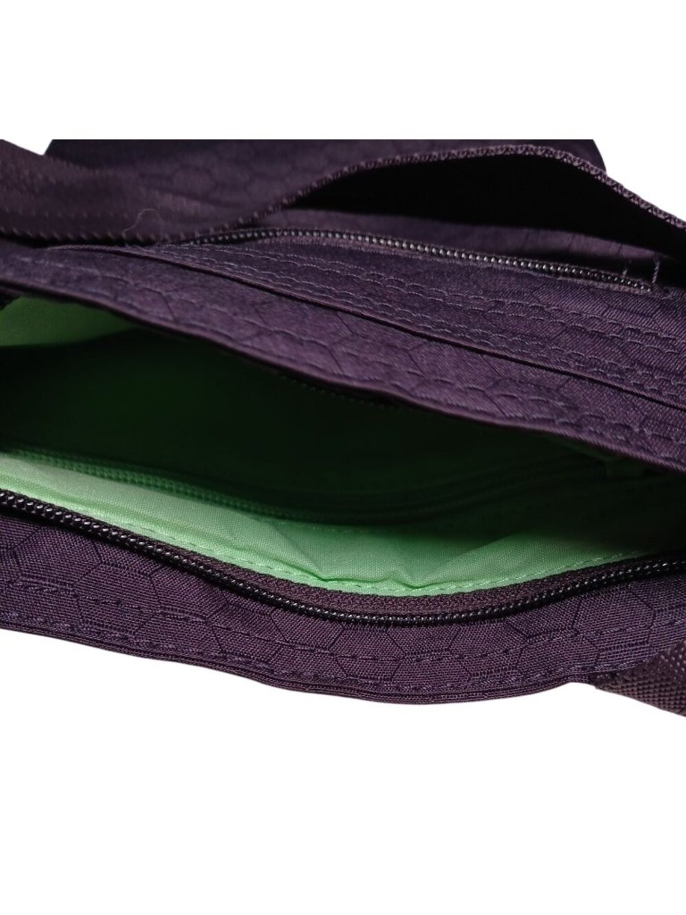 Dakine Jive Crossbody Bag Hexagonal Pattern Purple Adjustable Strap Recycled Pol - Picture 8 of 12